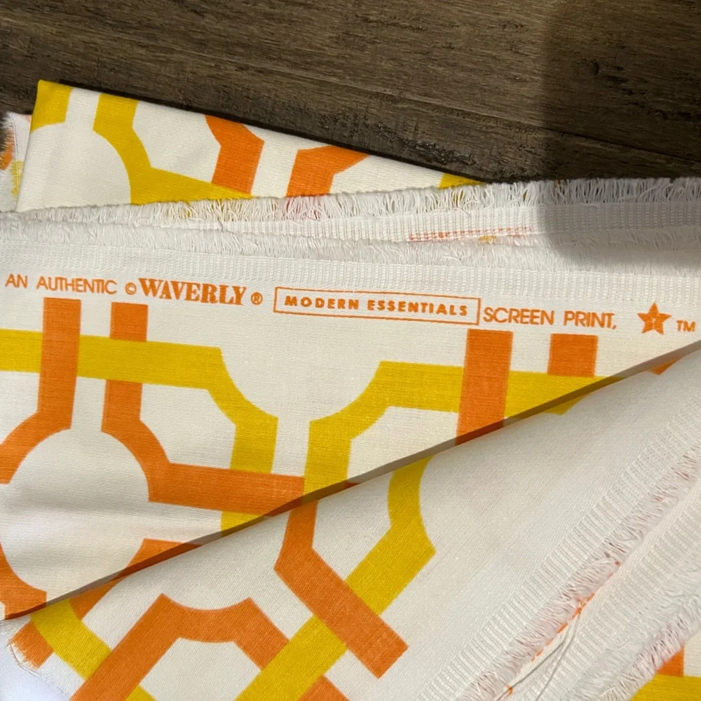 2 yards of groovy grille waverly modern essentials fabric curtain drapery.